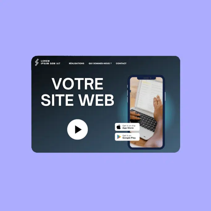 site vitrine vidéo