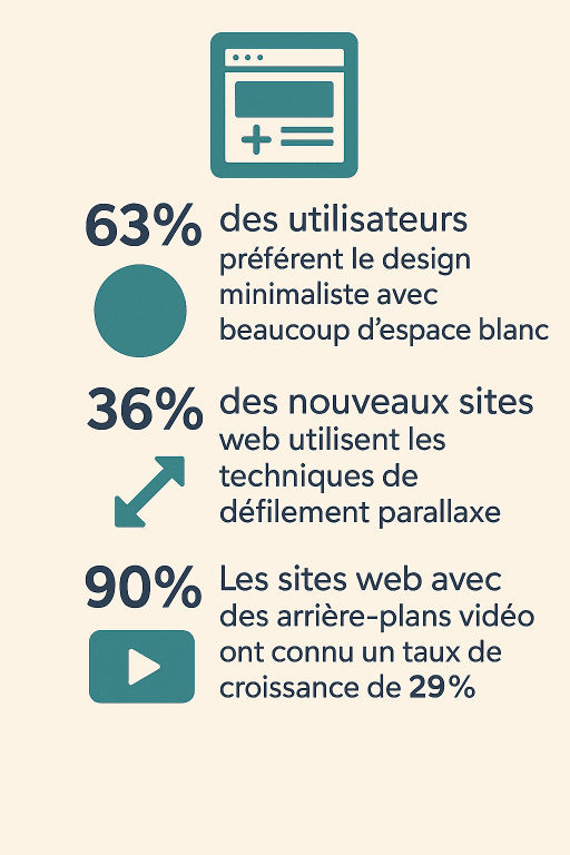 17 Les sites web avec des arrière-plans vidéo ont connu un taux de croissance de 29%