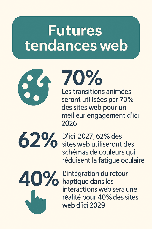 20 D’ici 2027, 62% des sites web utiliseront des schémas de couleurs qui réduisent la fatigue oculaire